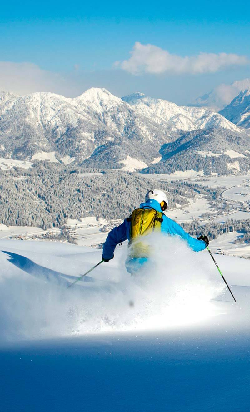 Skifahrer in Kirchberg